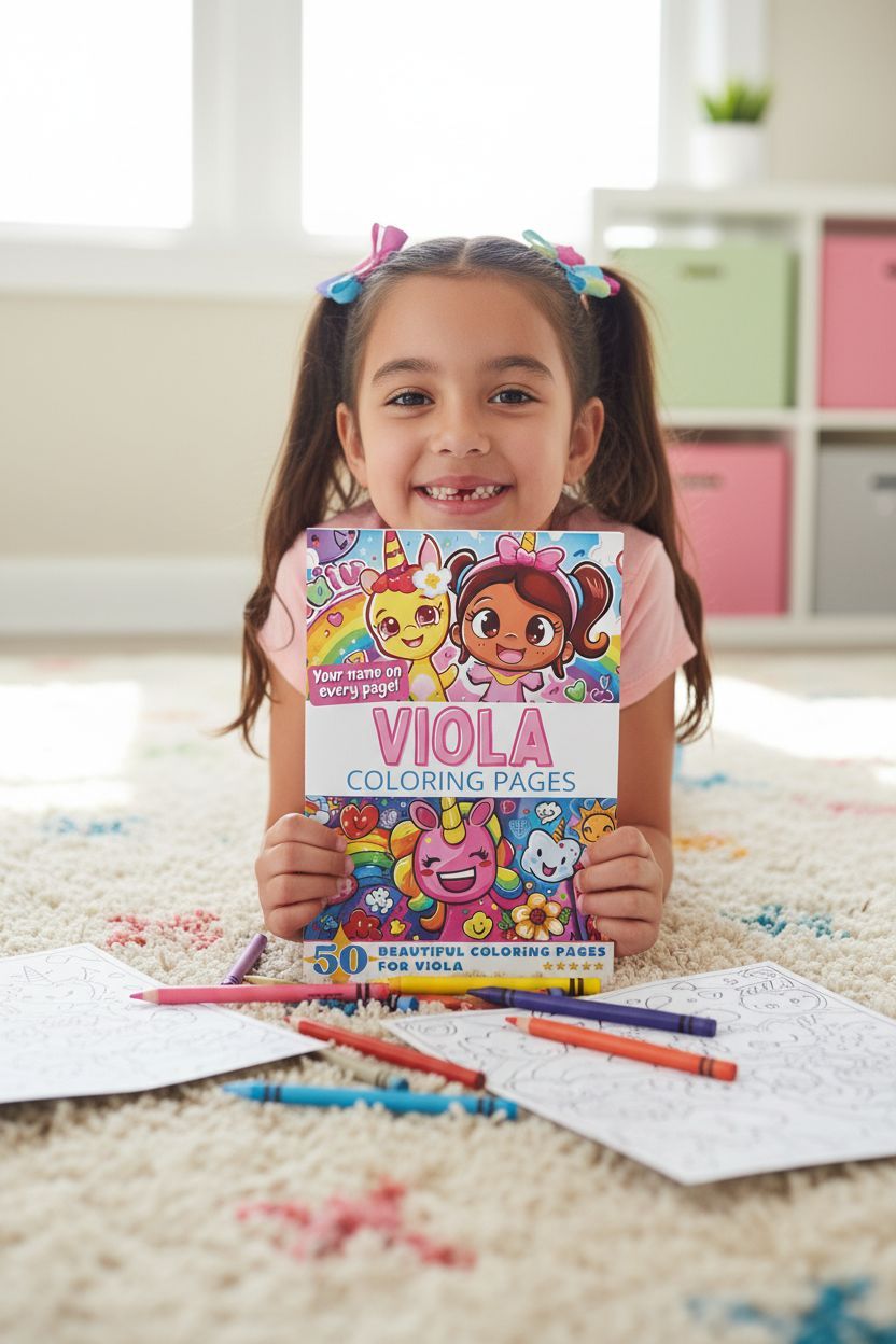 Viola personal coloring pages