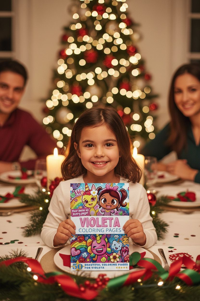 Violeta Christmas coloring pages gift