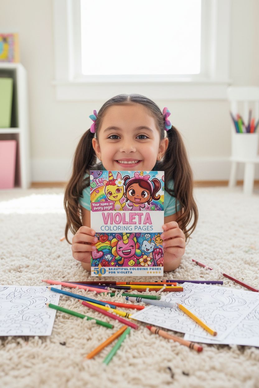 Violeta personal coloring pages