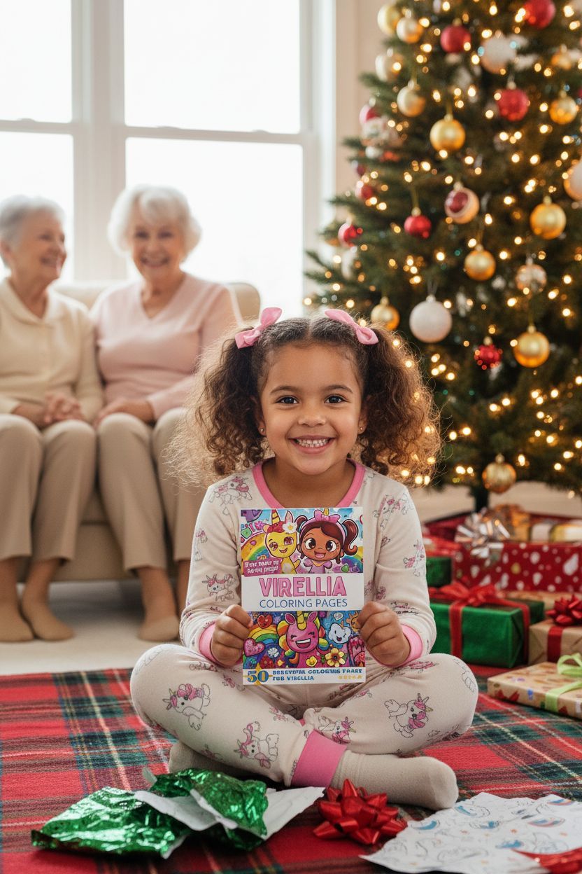 Virellia Christmas coloring pages gift