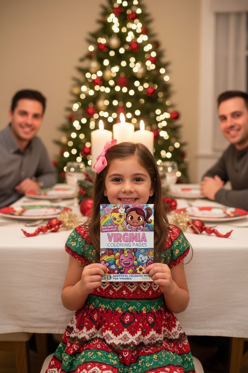 Virginia Christmas coloring pages gift