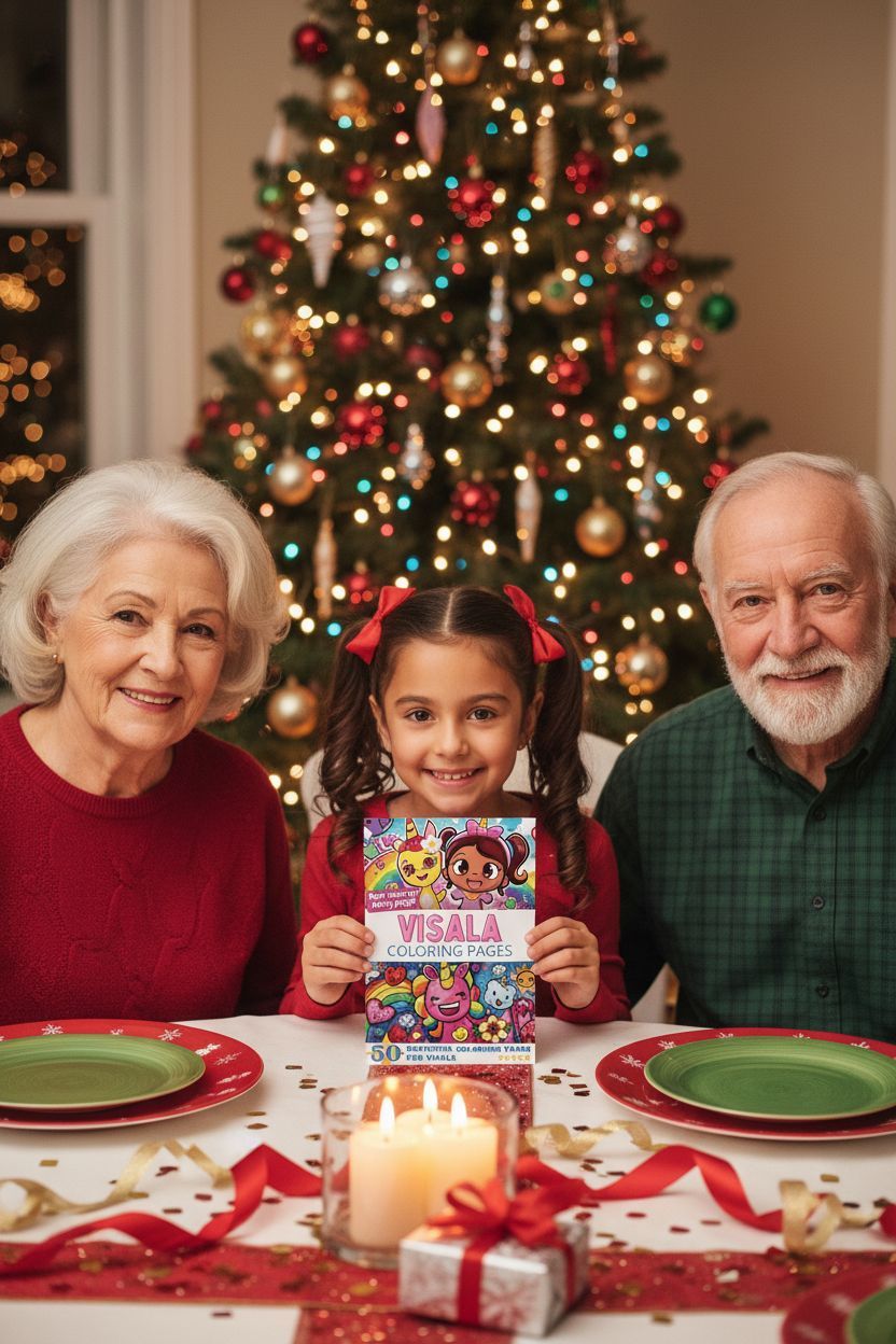 Visala Christmas coloring pages gift