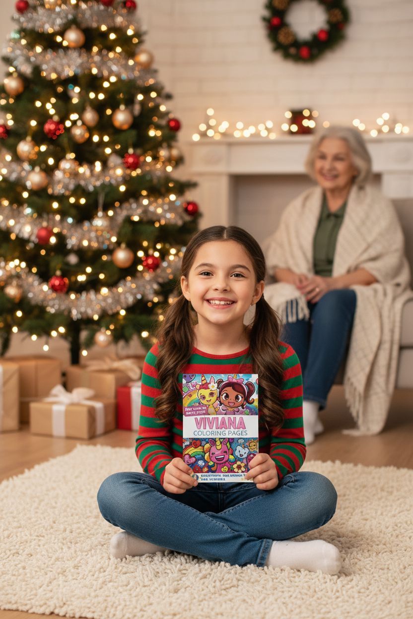 Viviana Christmas coloring pages gift