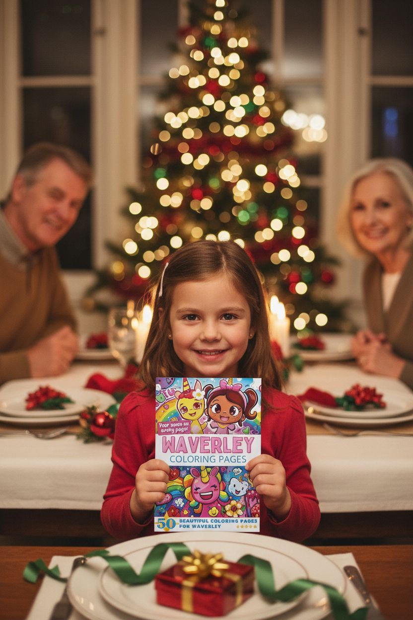 Waverley Christmas coloring pages gift