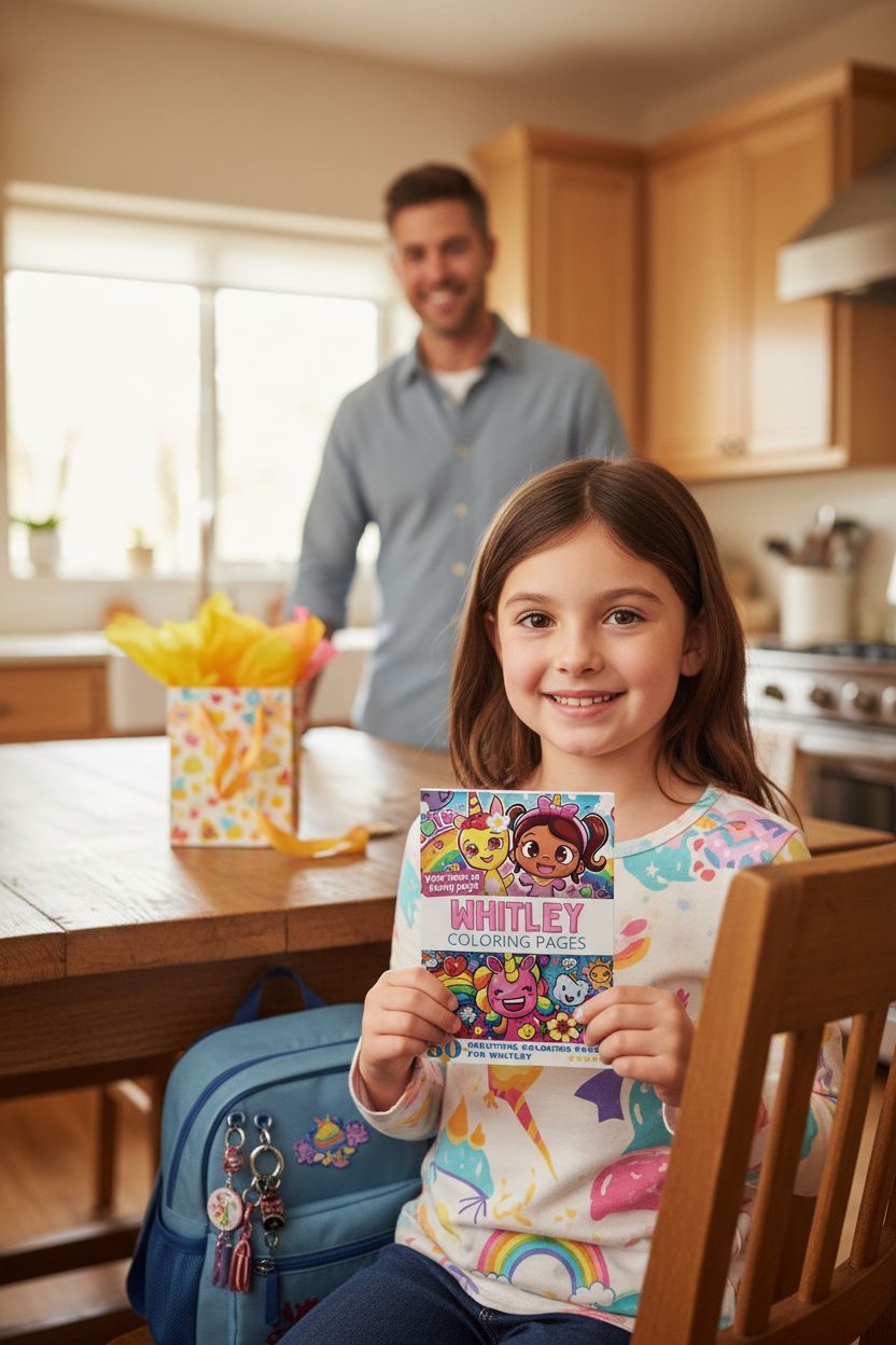 Whitley coloring book in use