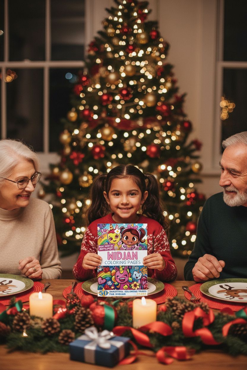 Widjan Christmas coloring pages gift