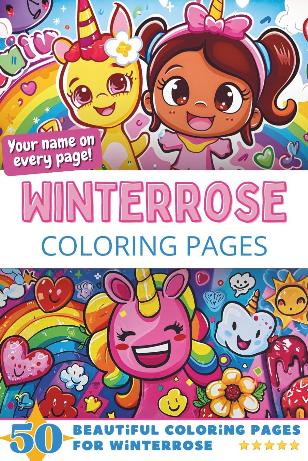 Winterrose Coloring Book Cover