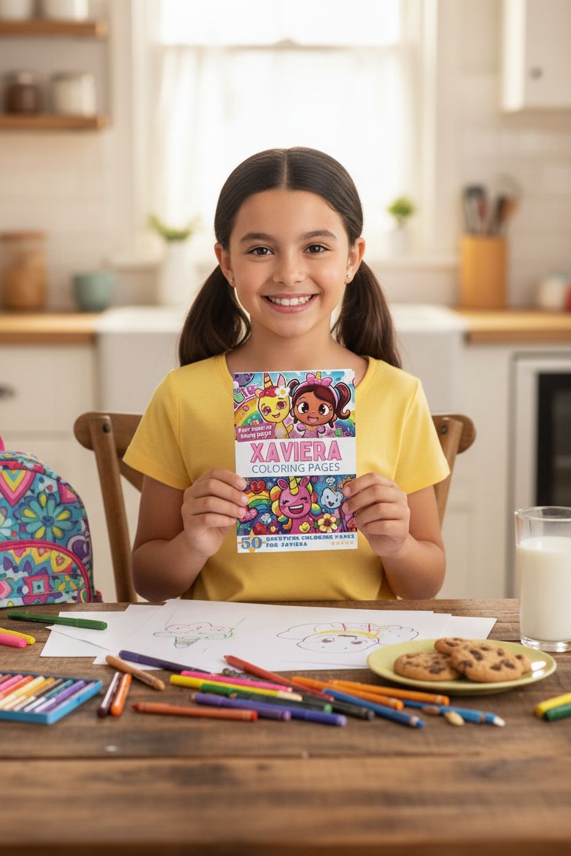 Xaviera personal coloring pages