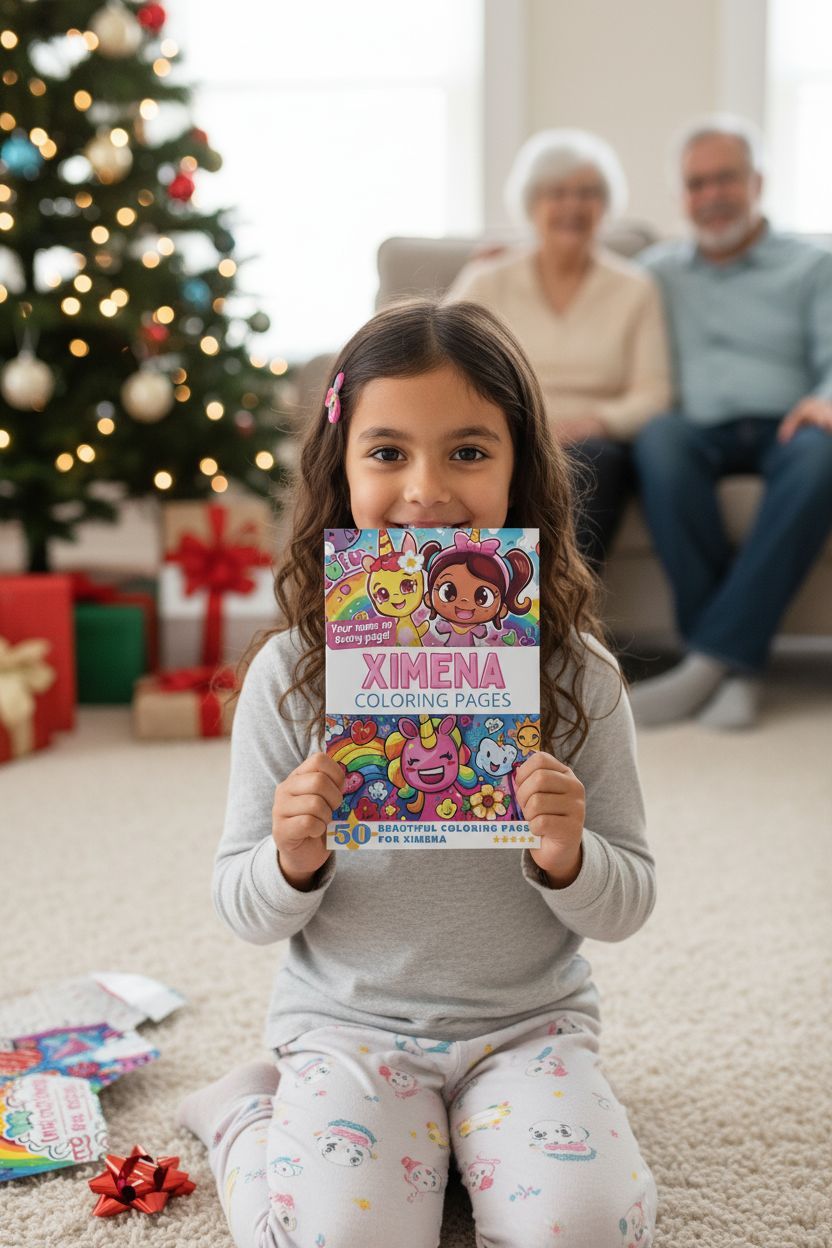 Ximena Christmas coloring pages gift