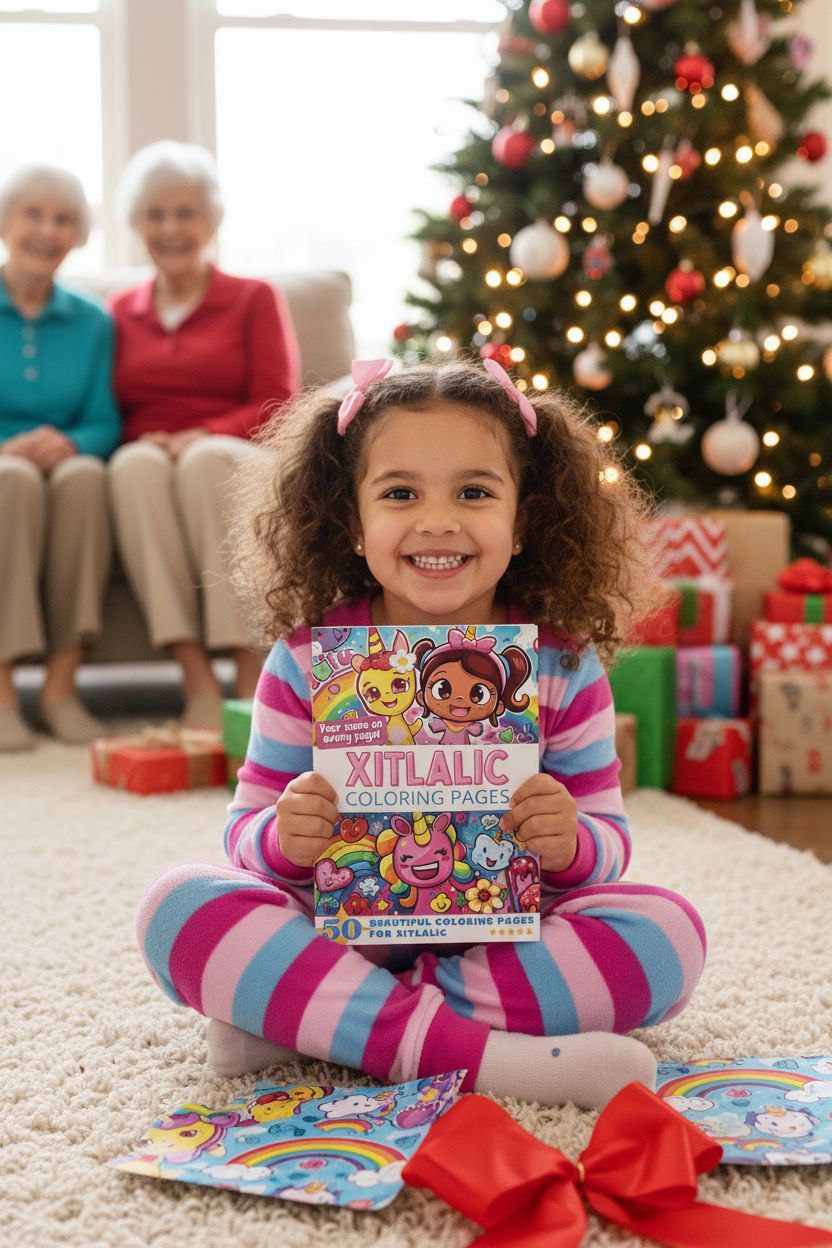 Xitlalic Christmas coloring pages gift