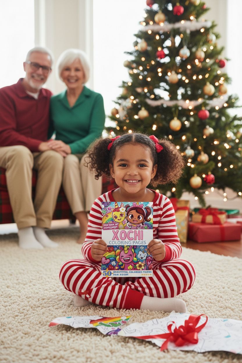 Xochi Christmas coloring pages gift