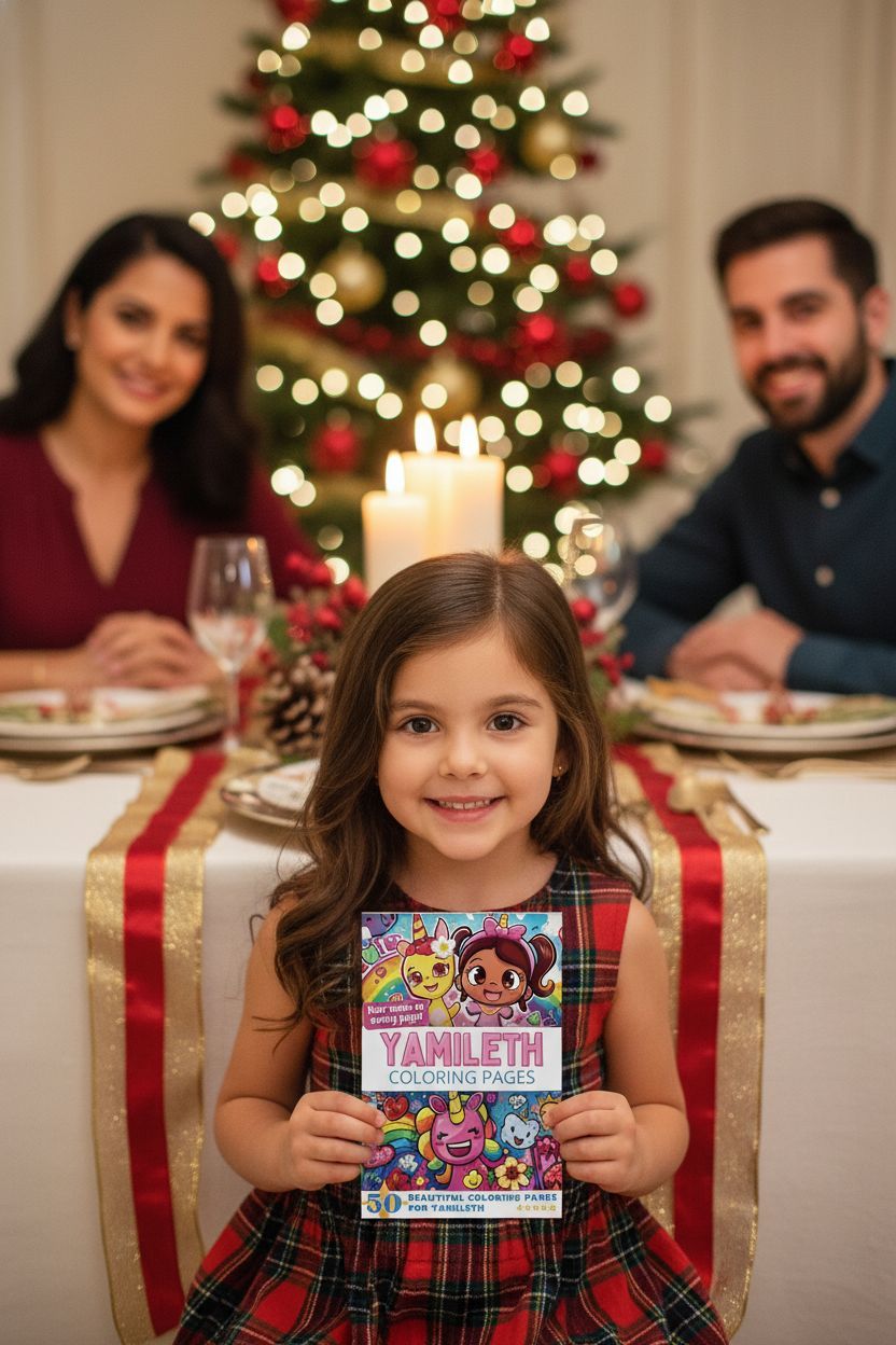 Yamileth Christmas coloring pages gift