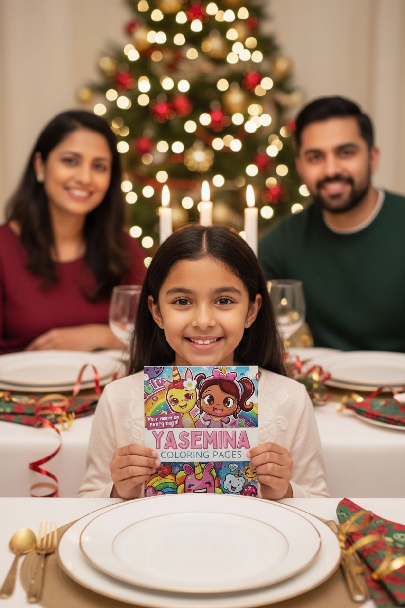 Yasemina Christmas coloring pages gift