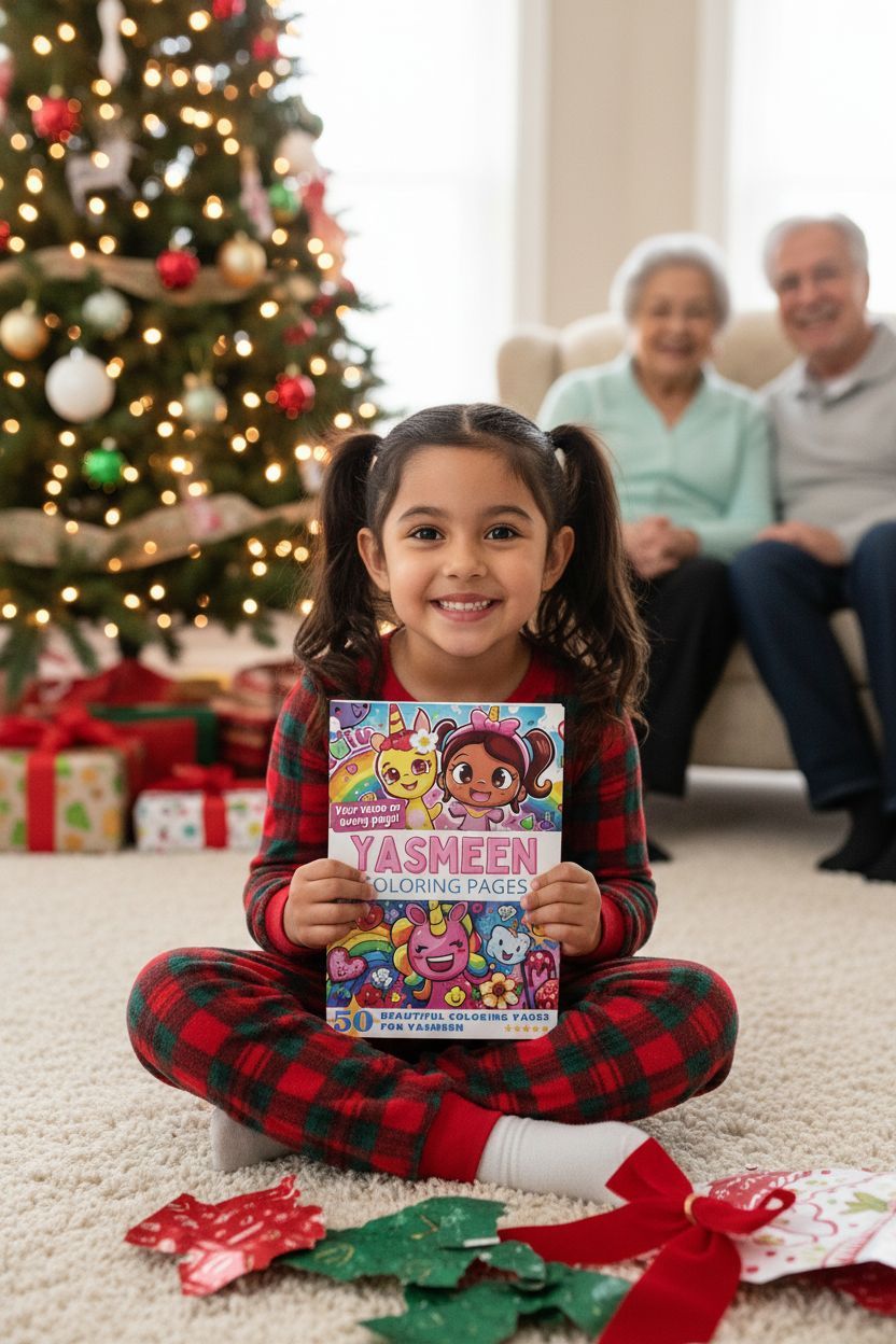 Yasmeen Christmas coloring pages gift