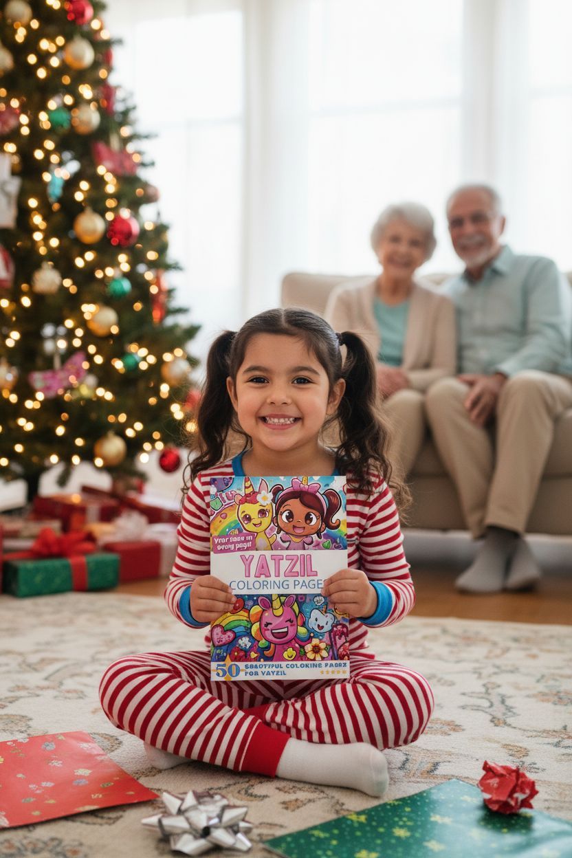 Yatzil Christmas coloring pages gift