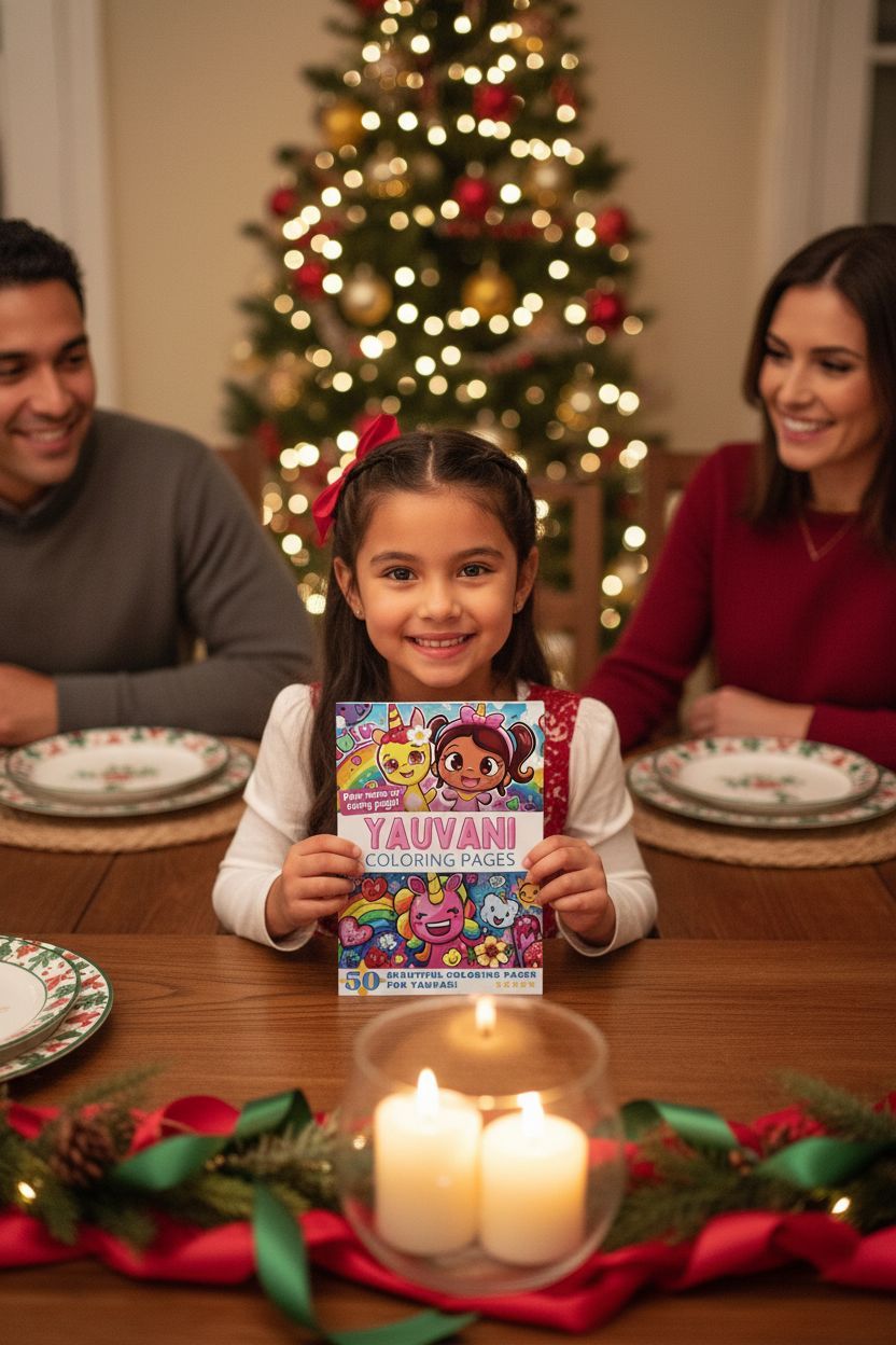 Yauvani Christmas coloring pages gift