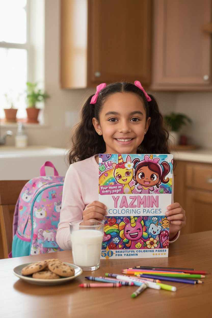 Yazmin personal coloring pages