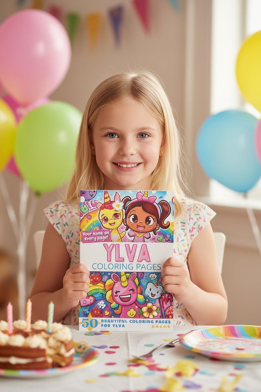Ylva coloring book in use