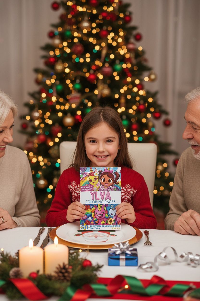 Ylva Christmas coloring pages gift