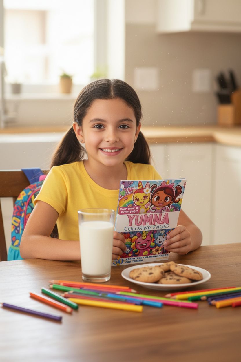 Yumna personal coloring pages