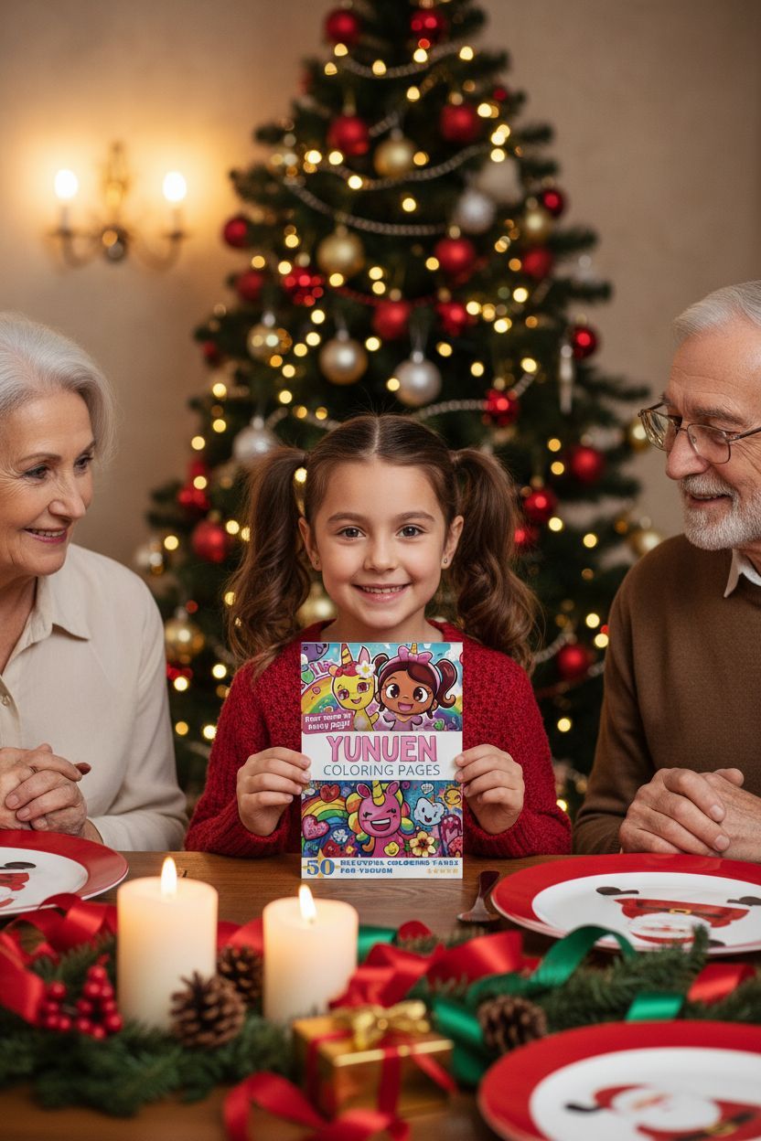 Yunuen Christmas coloring pages gift