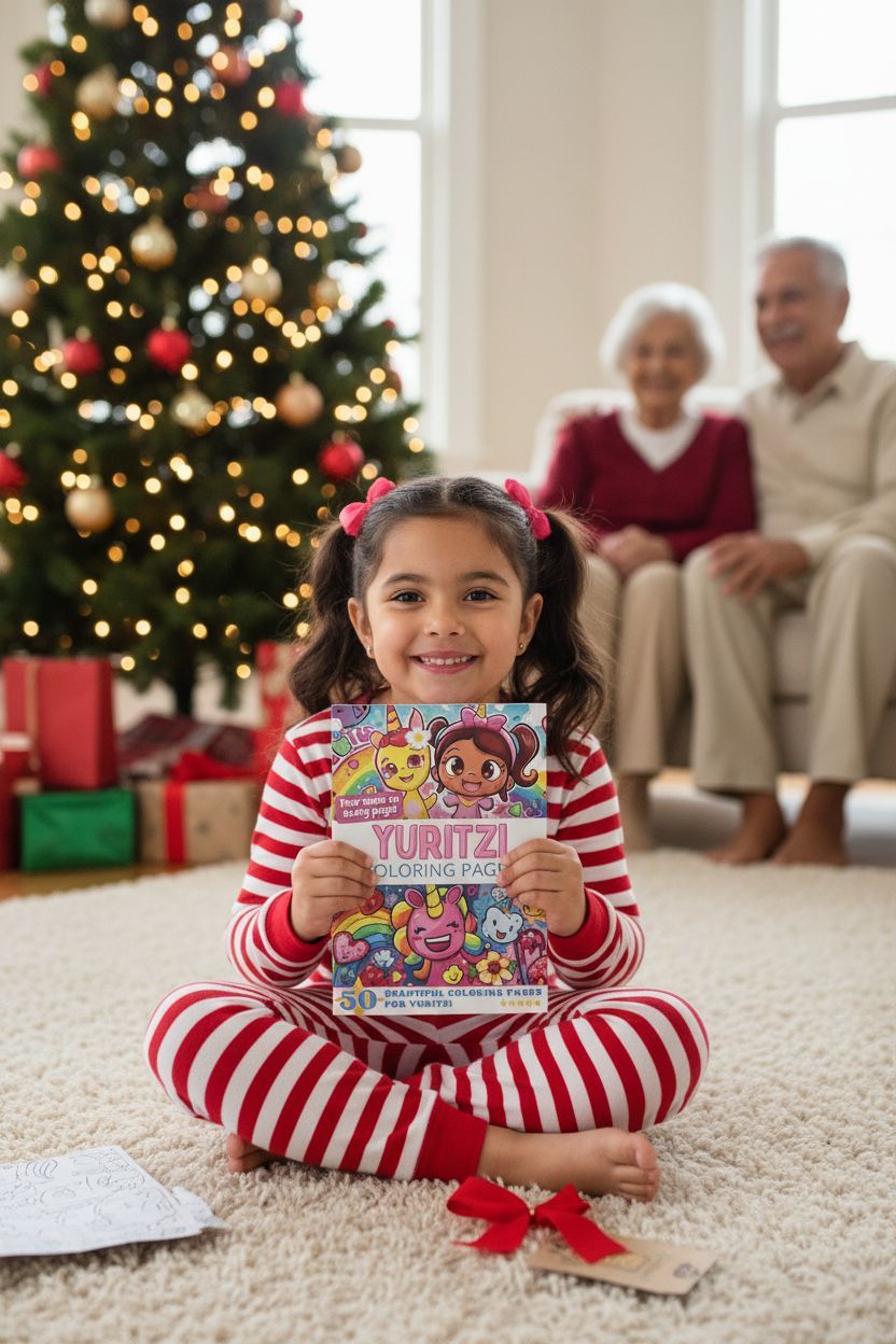 Yuritzi Christmas coloring pages gift