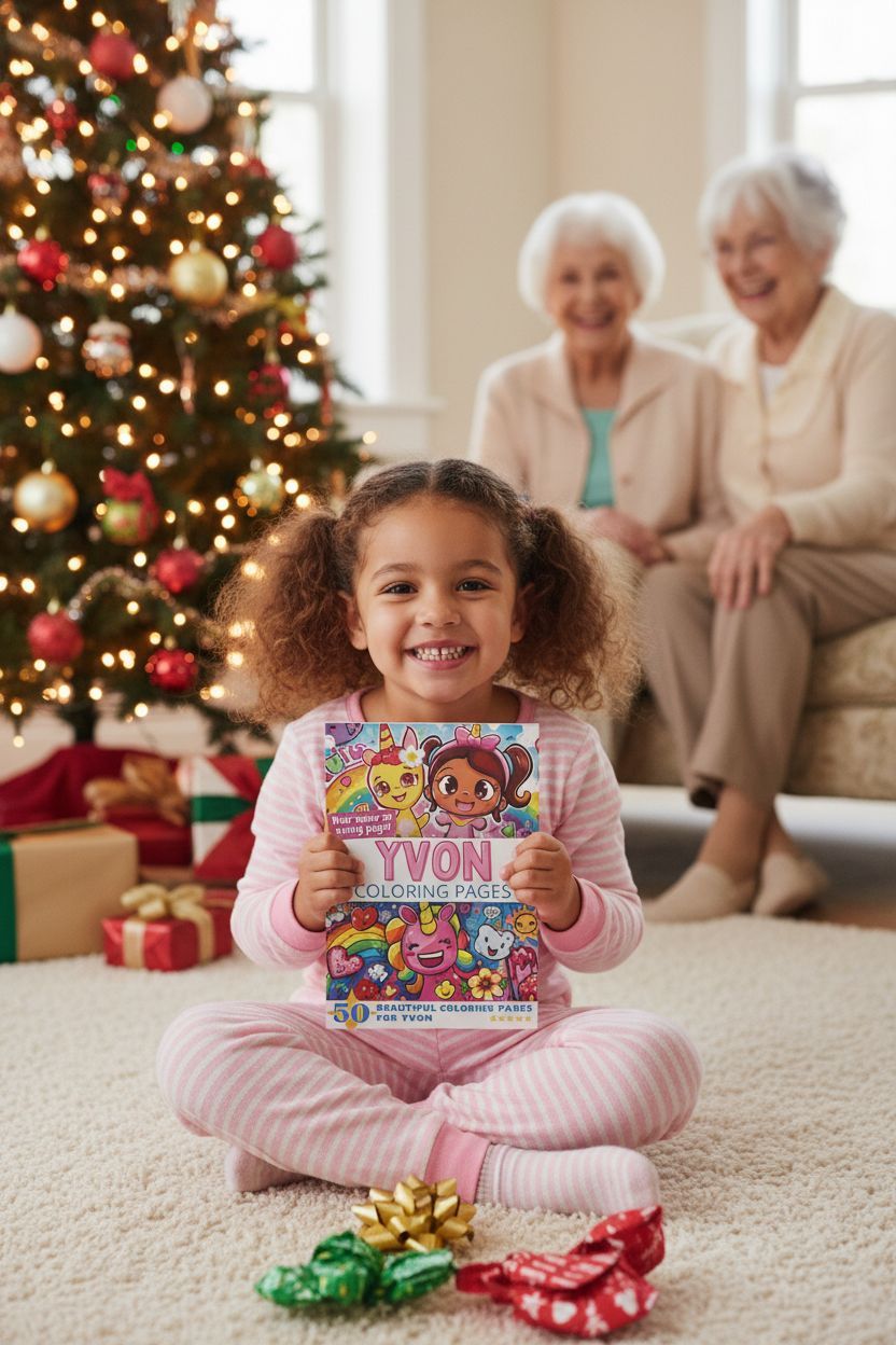 Yvon Christmas coloring pages gift