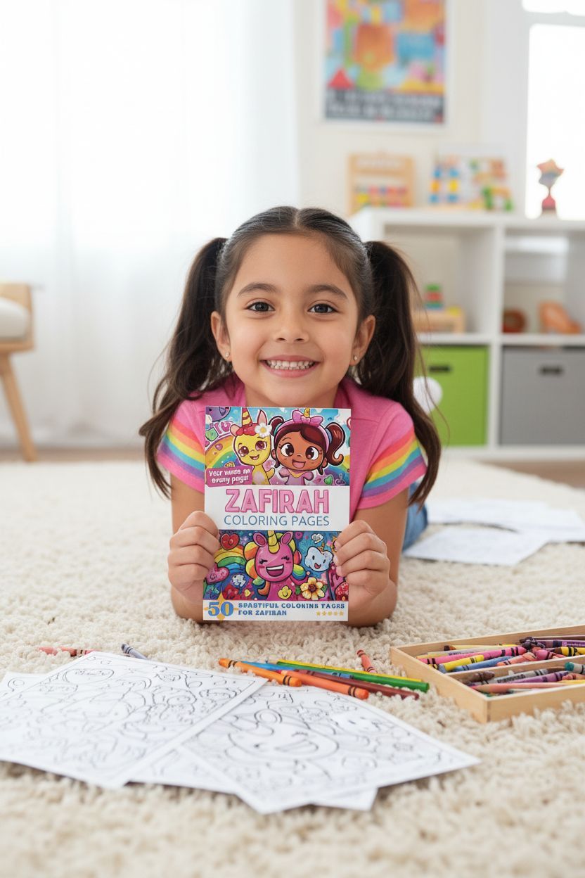 Zafirah personal coloring pages