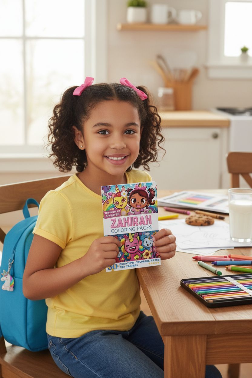 Zahirah personal coloring pages