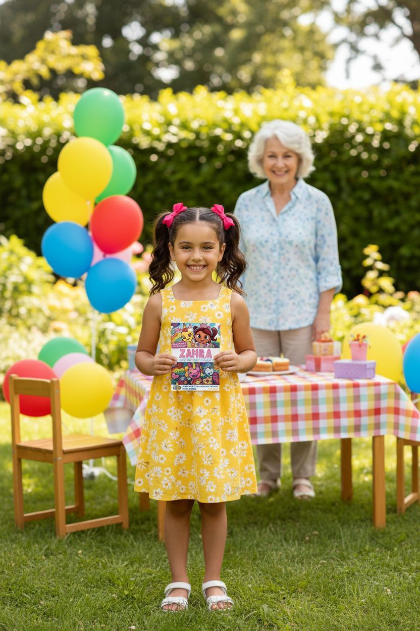 Zahra coloring book in use
