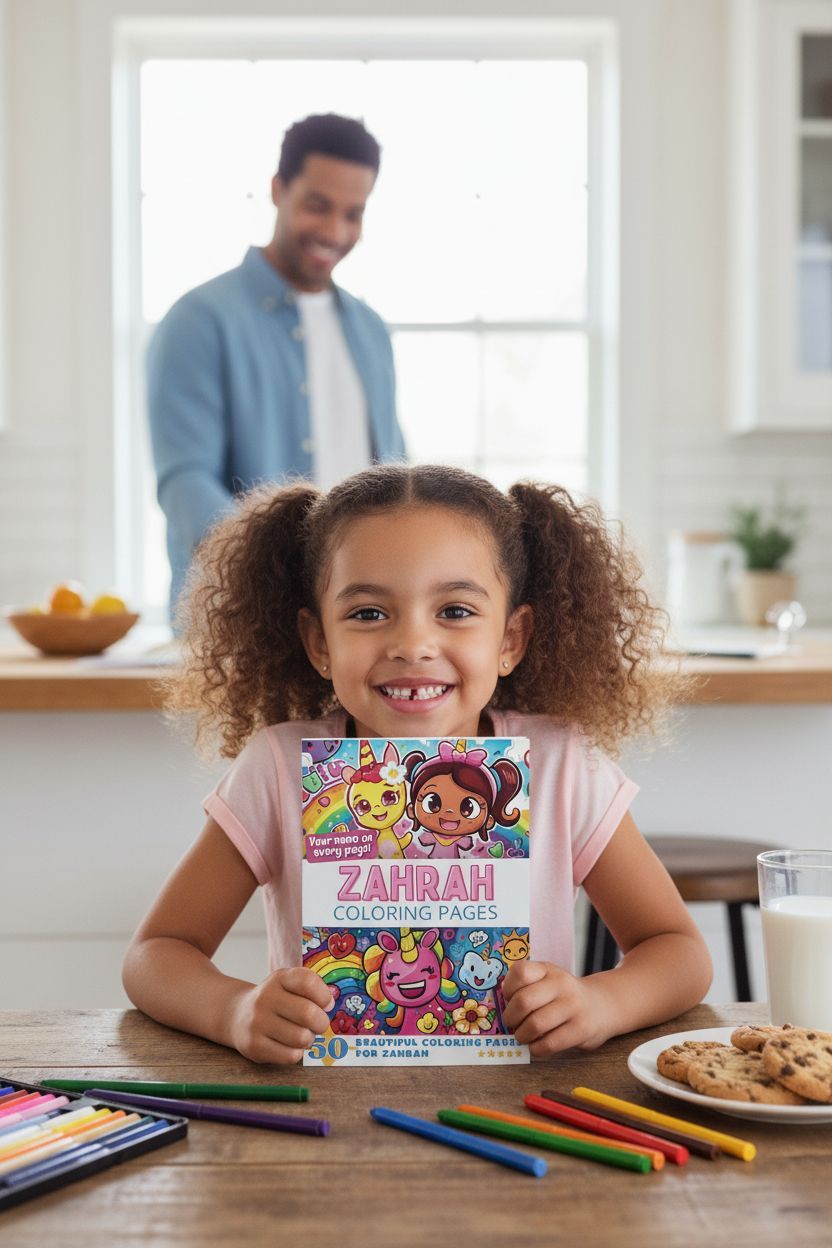 Zahrah personal coloring pages