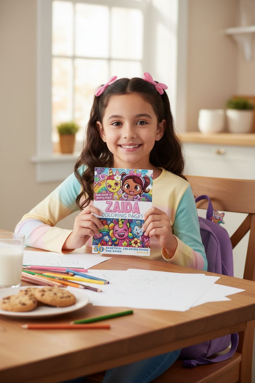 Zaida personal coloring pages