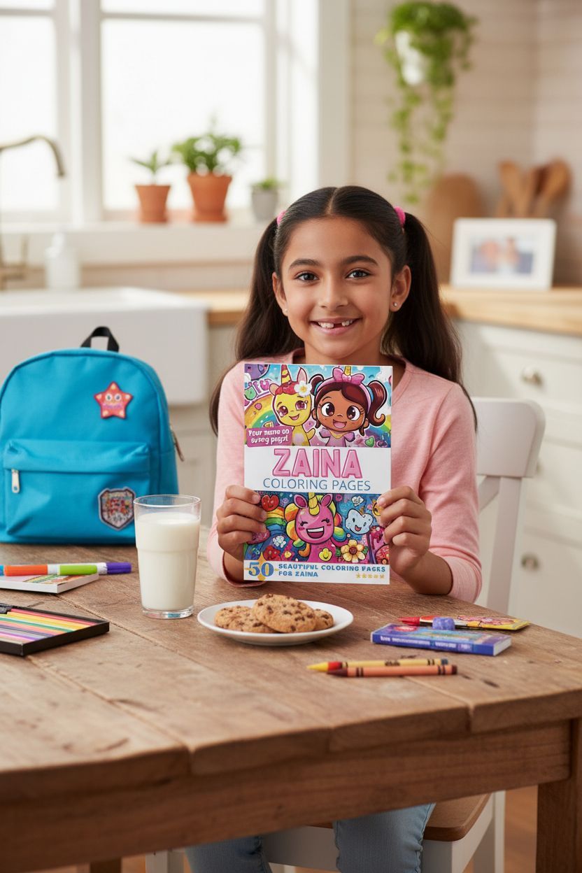 Zaina personal coloring pages