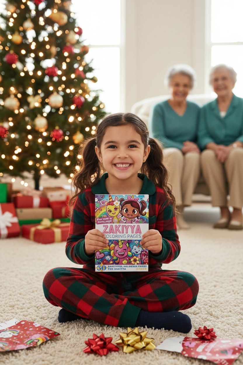 Zakiyya Christmas coloring pages gift