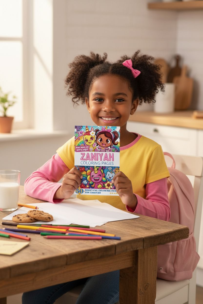 Zaniyah personal coloring pages