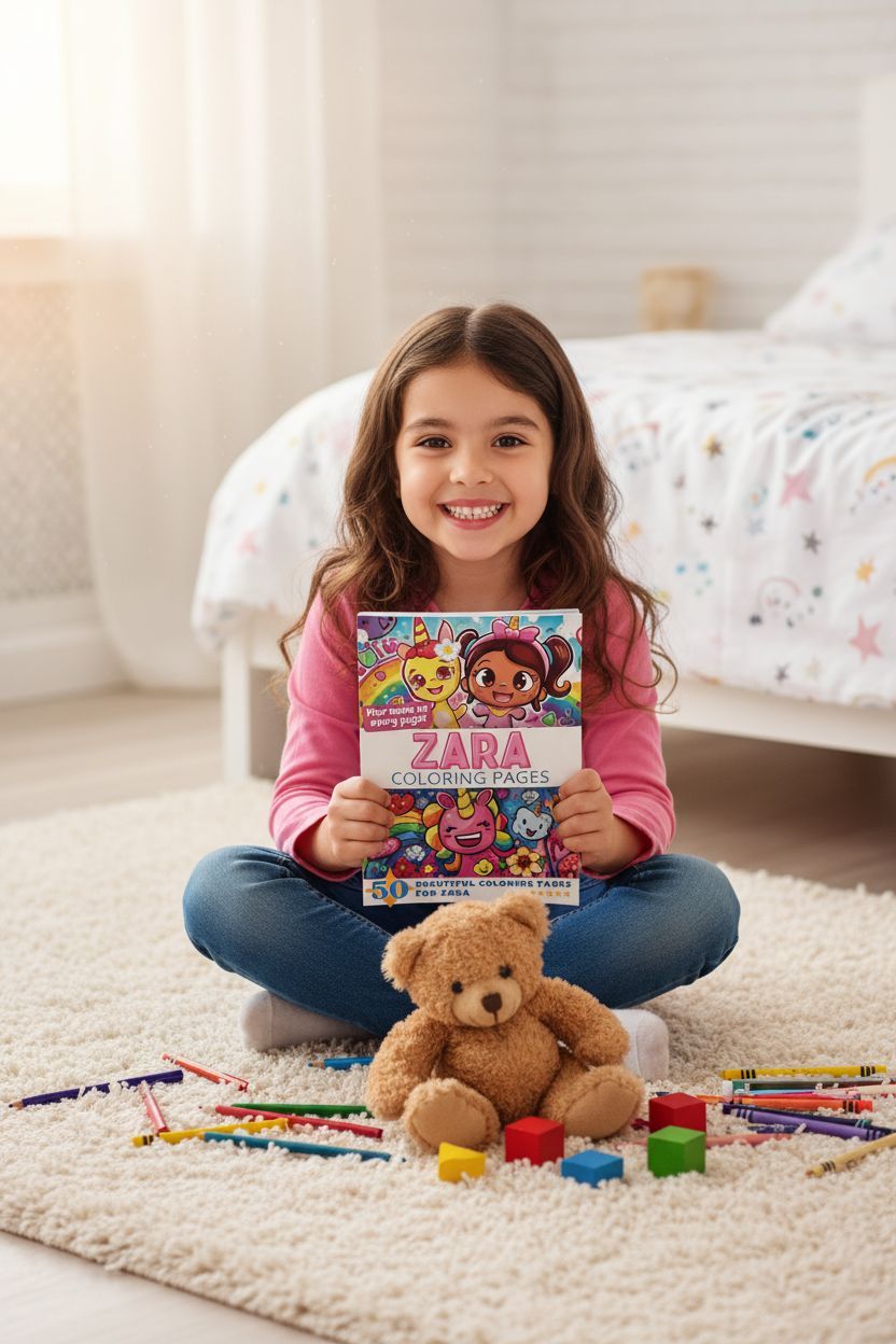 Zara personal coloring pages