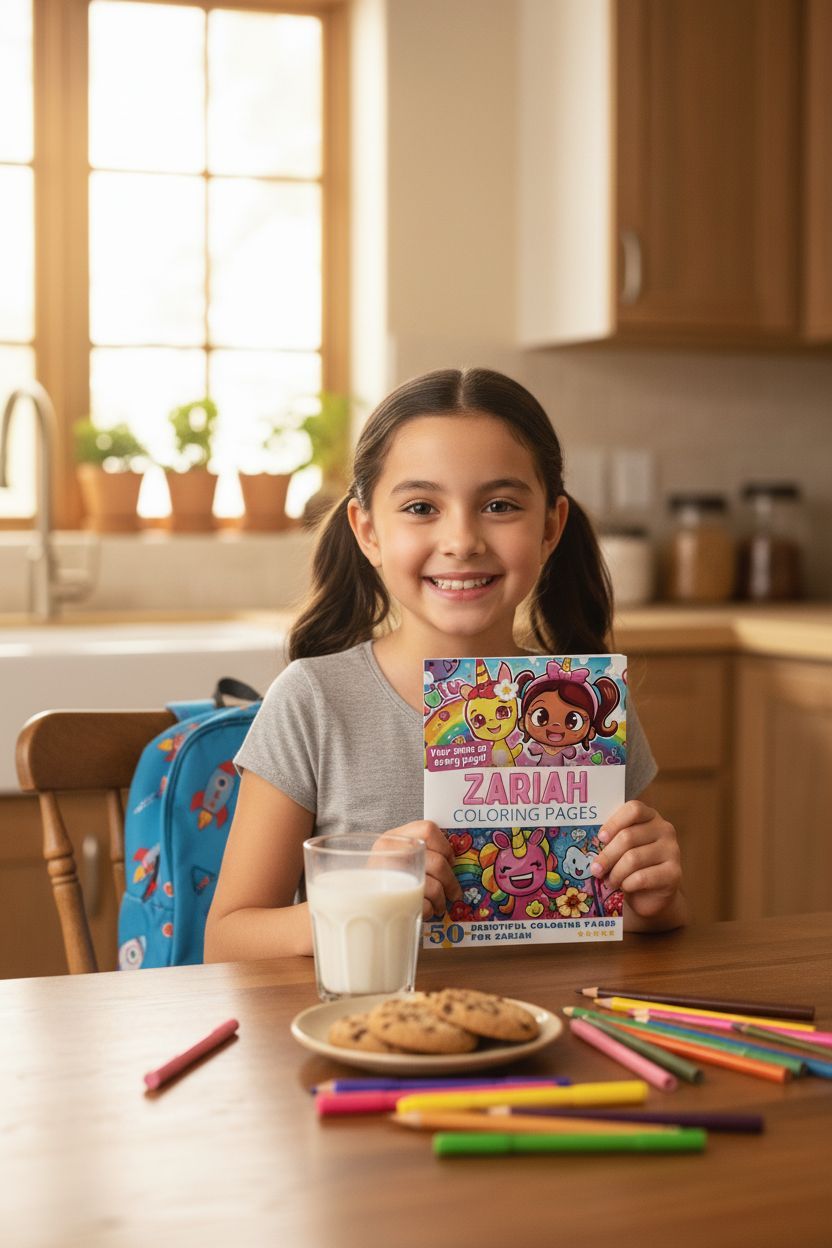 Zariah personal coloring pages