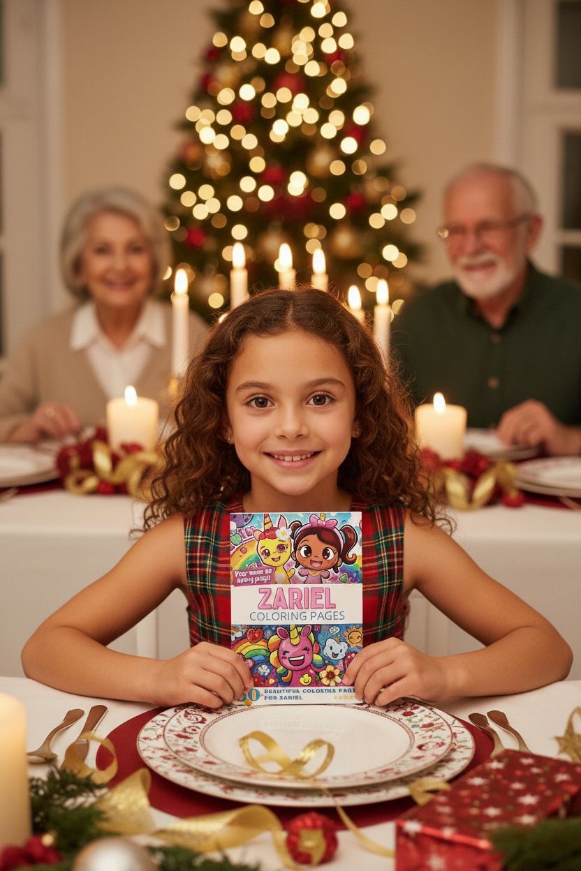 Zariel Christmas coloring pages gift