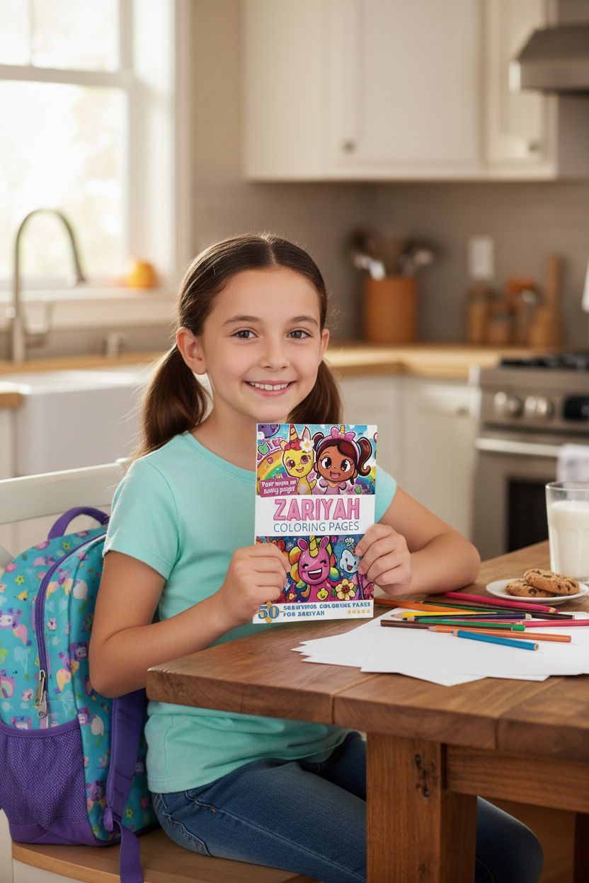 Zariyah personal coloring pages