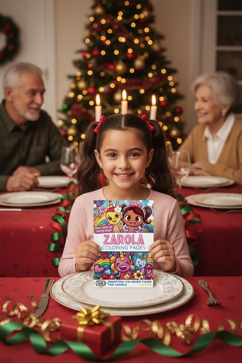 Zarola Christmas coloring pages gift