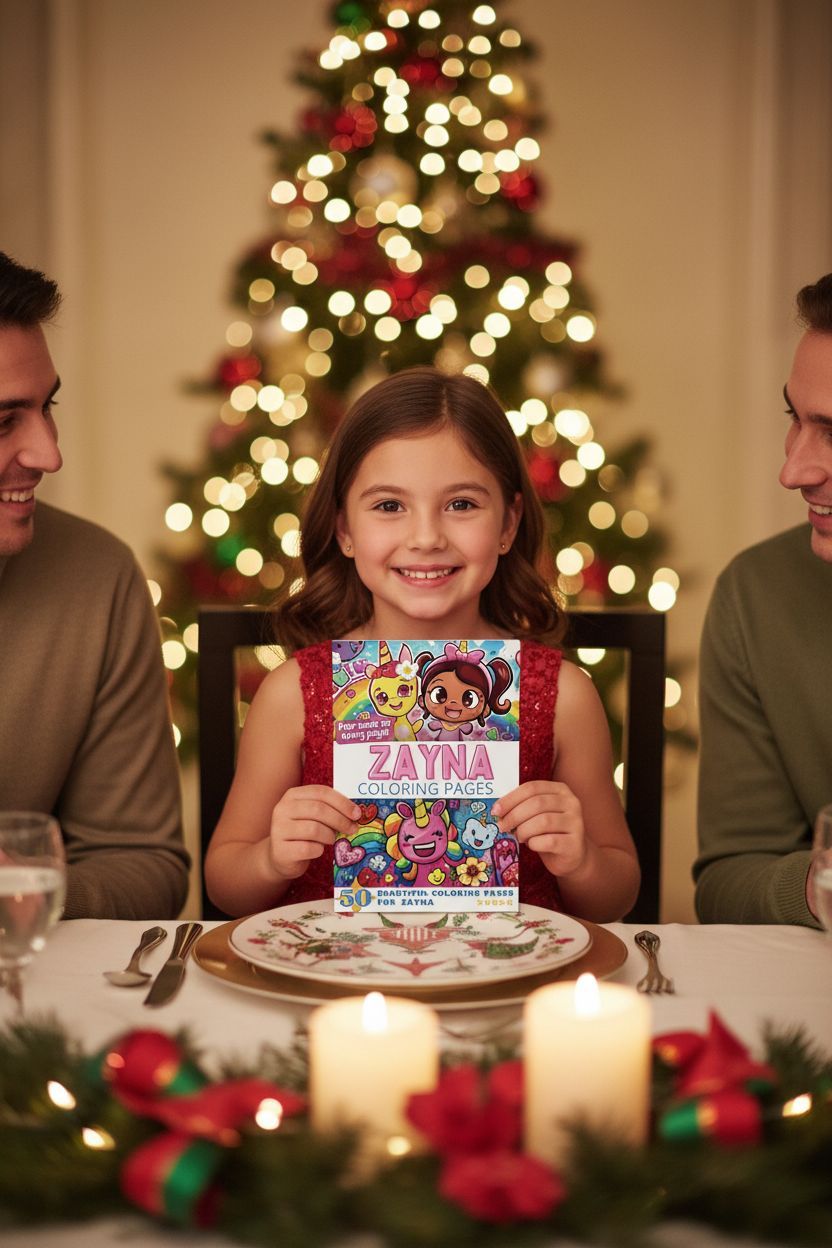Zayna Christmas coloring pages gift
