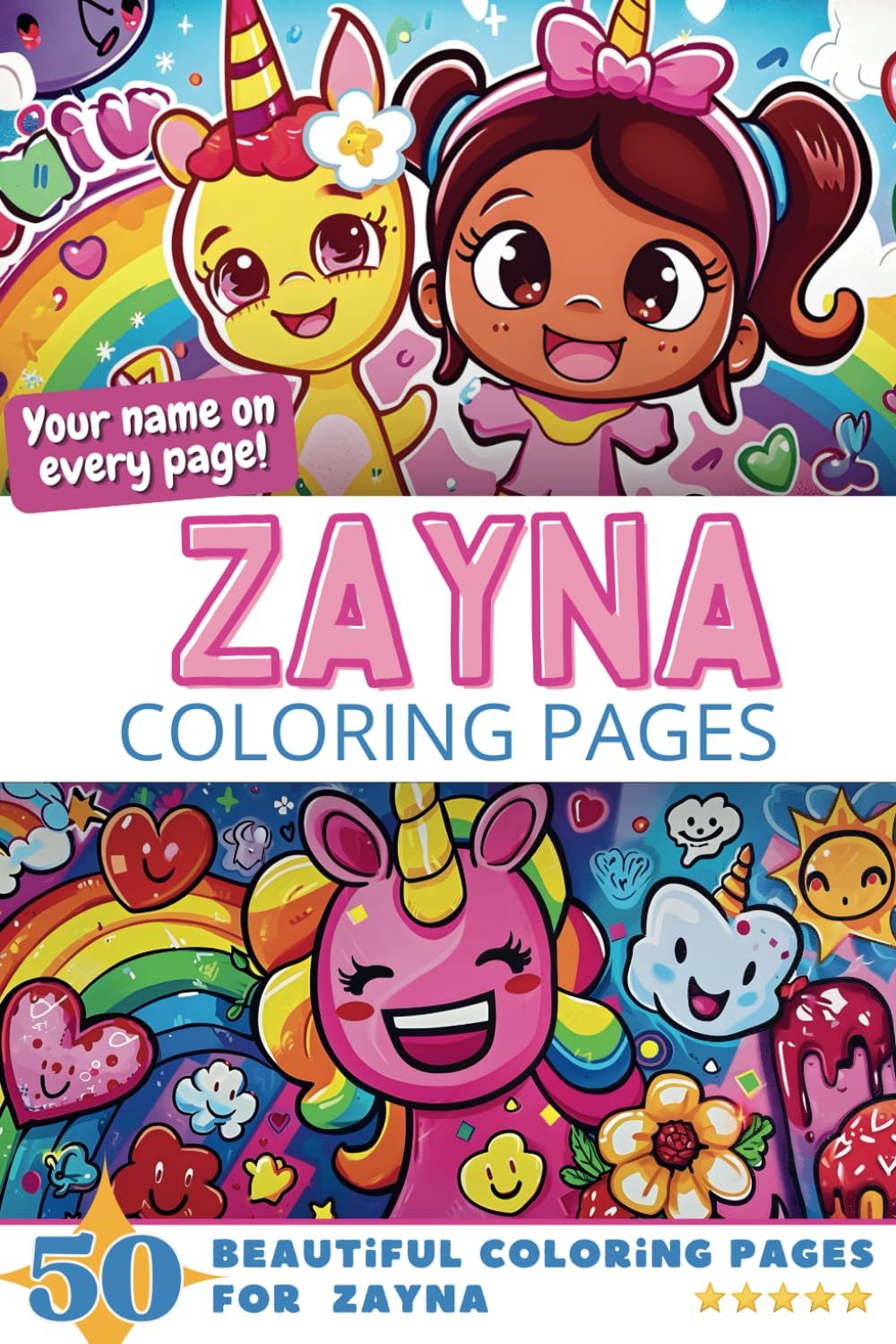 Zayna Coloring Book Cover