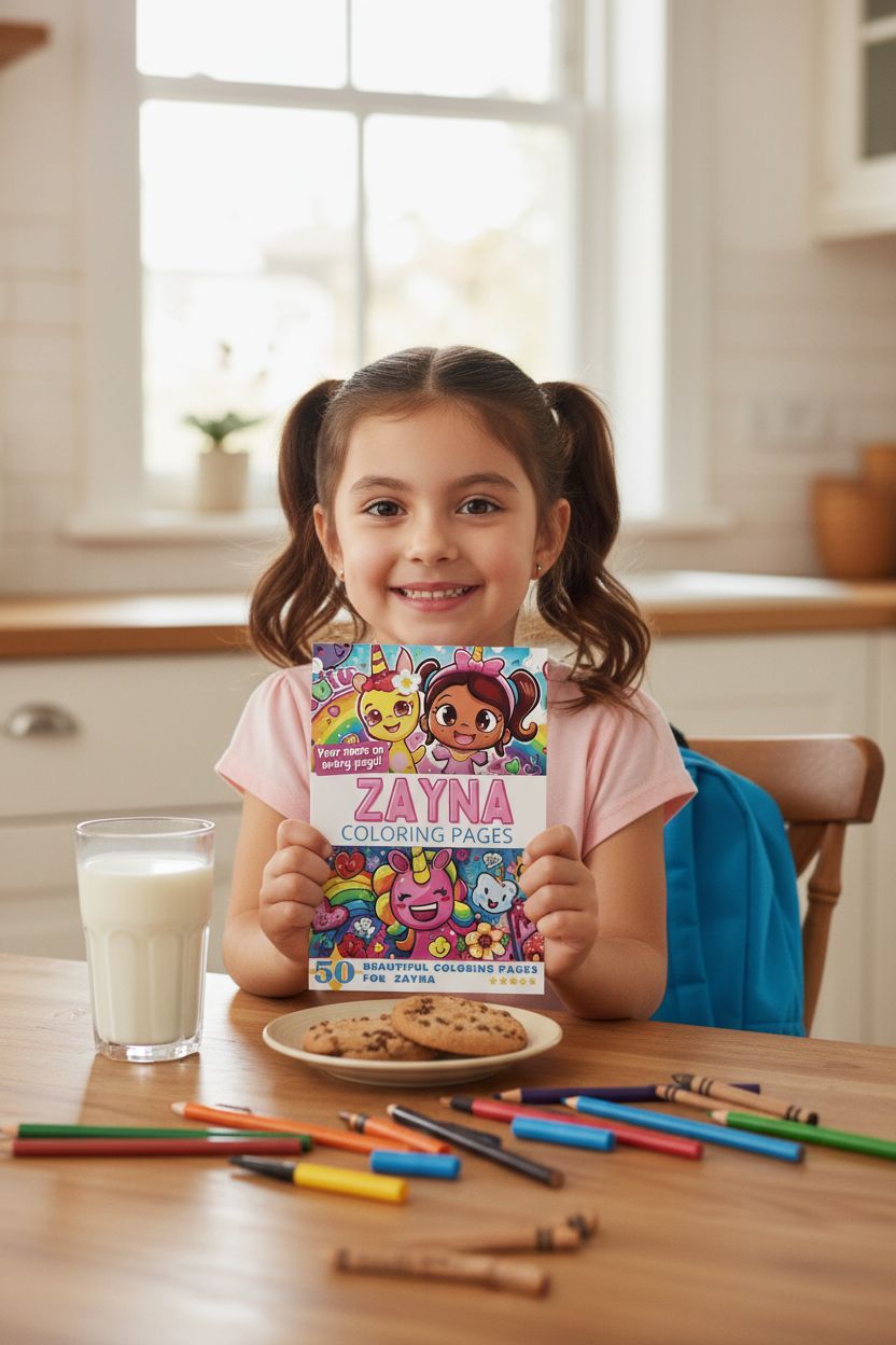 Zayna personal coloring pages