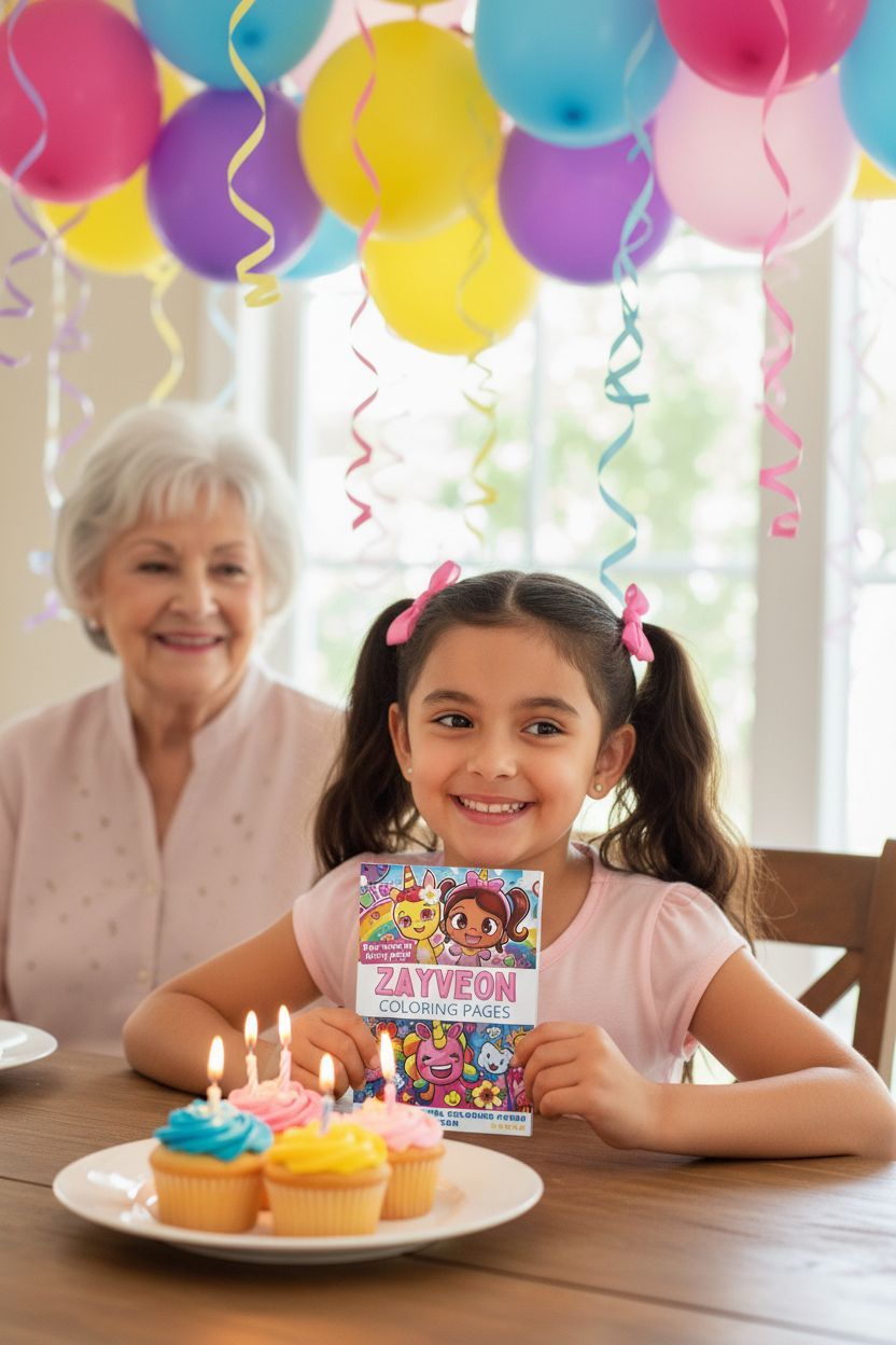 Zayveon coloring book in use