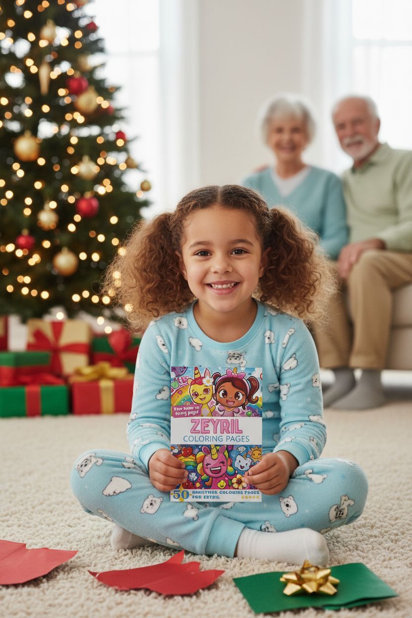 Zeyril Christmas coloring pages gift