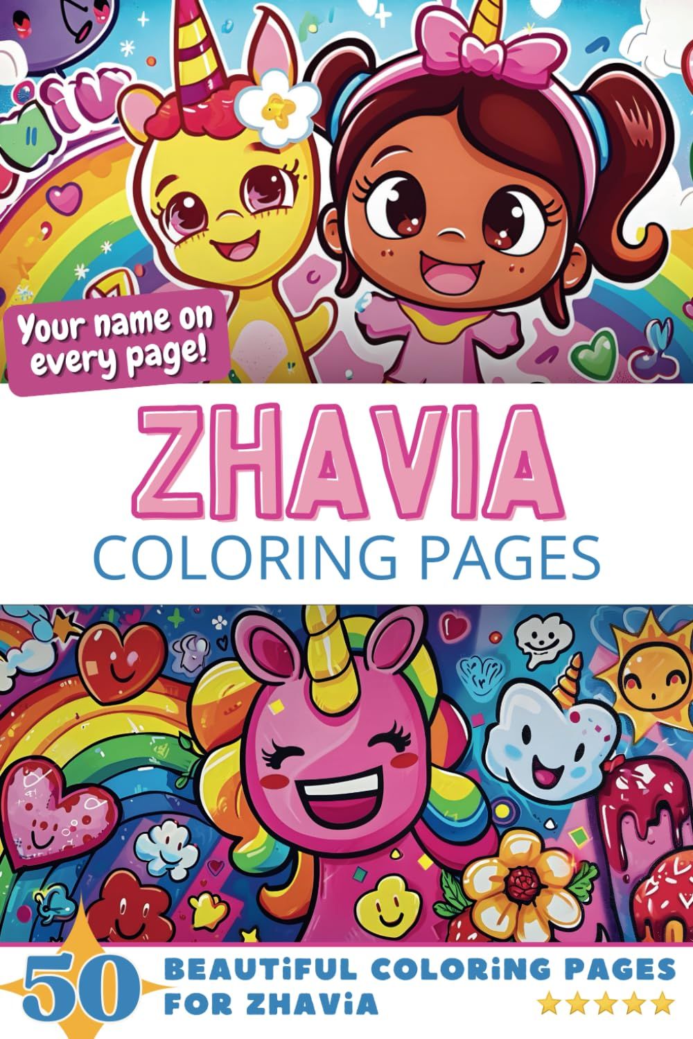Zhavia Coloring Book Cover