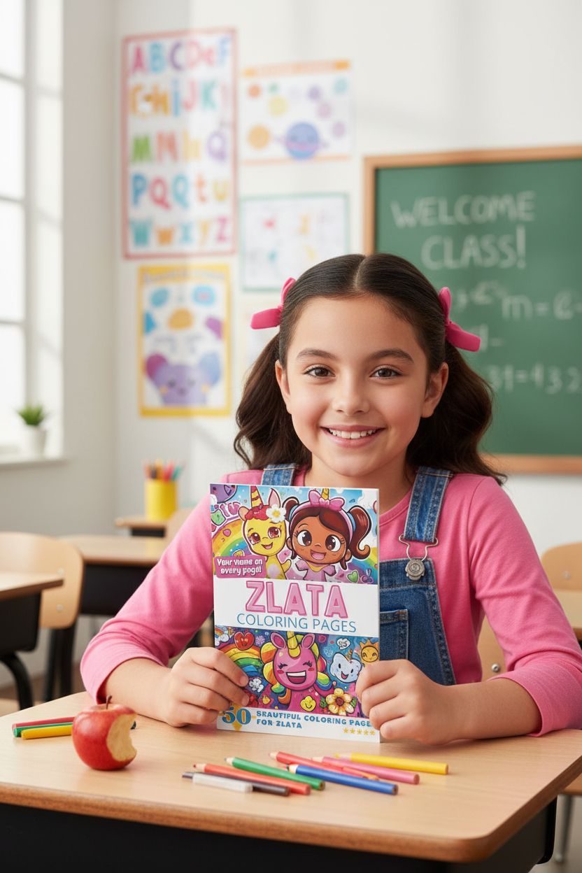 Zlata personal coloring pages