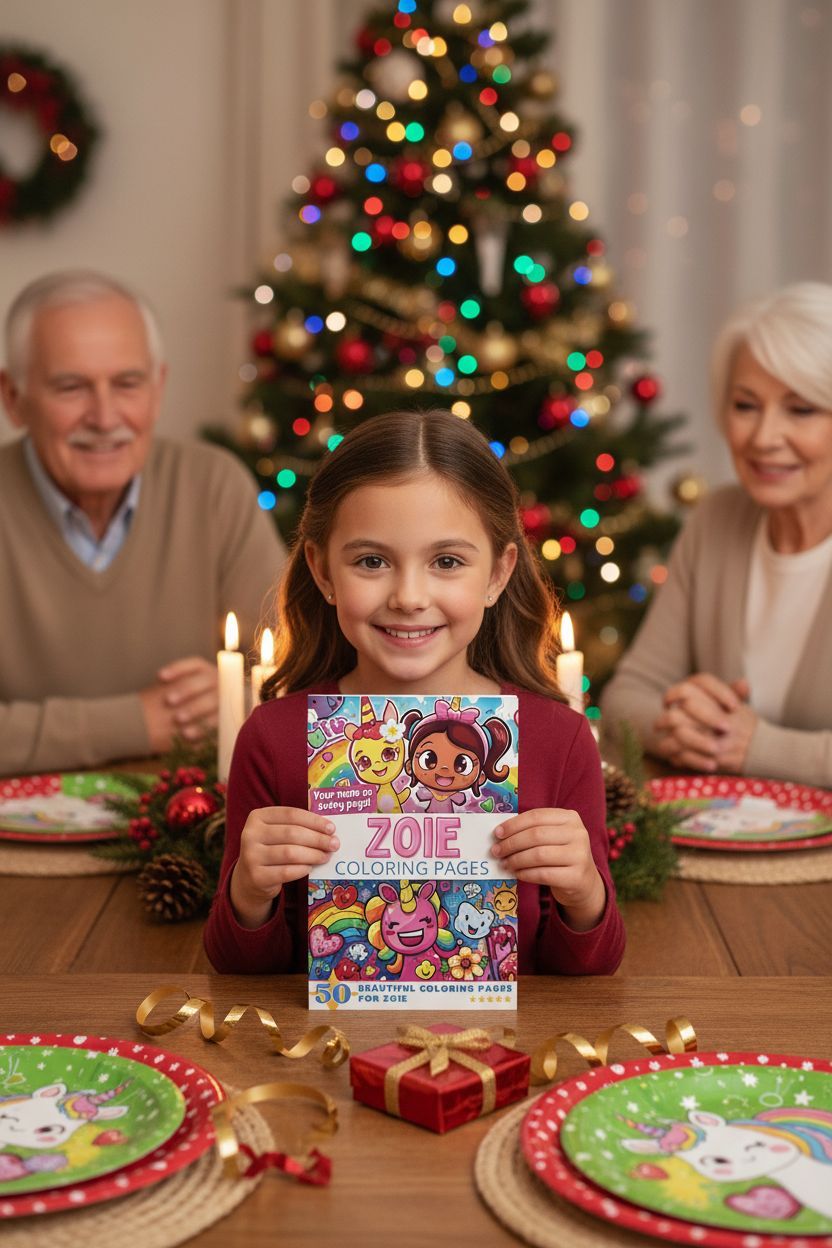 Zoie Christmas coloring pages gift