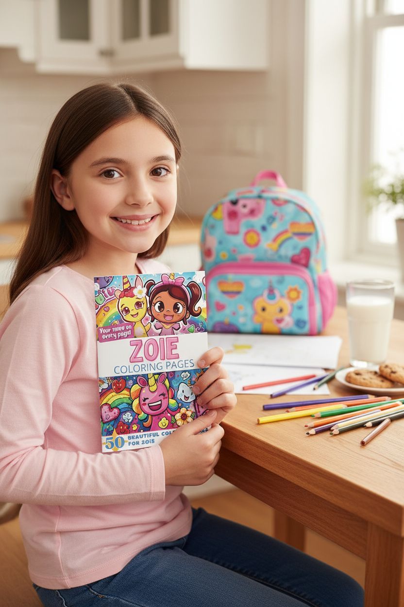 Zoie personal coloring pages