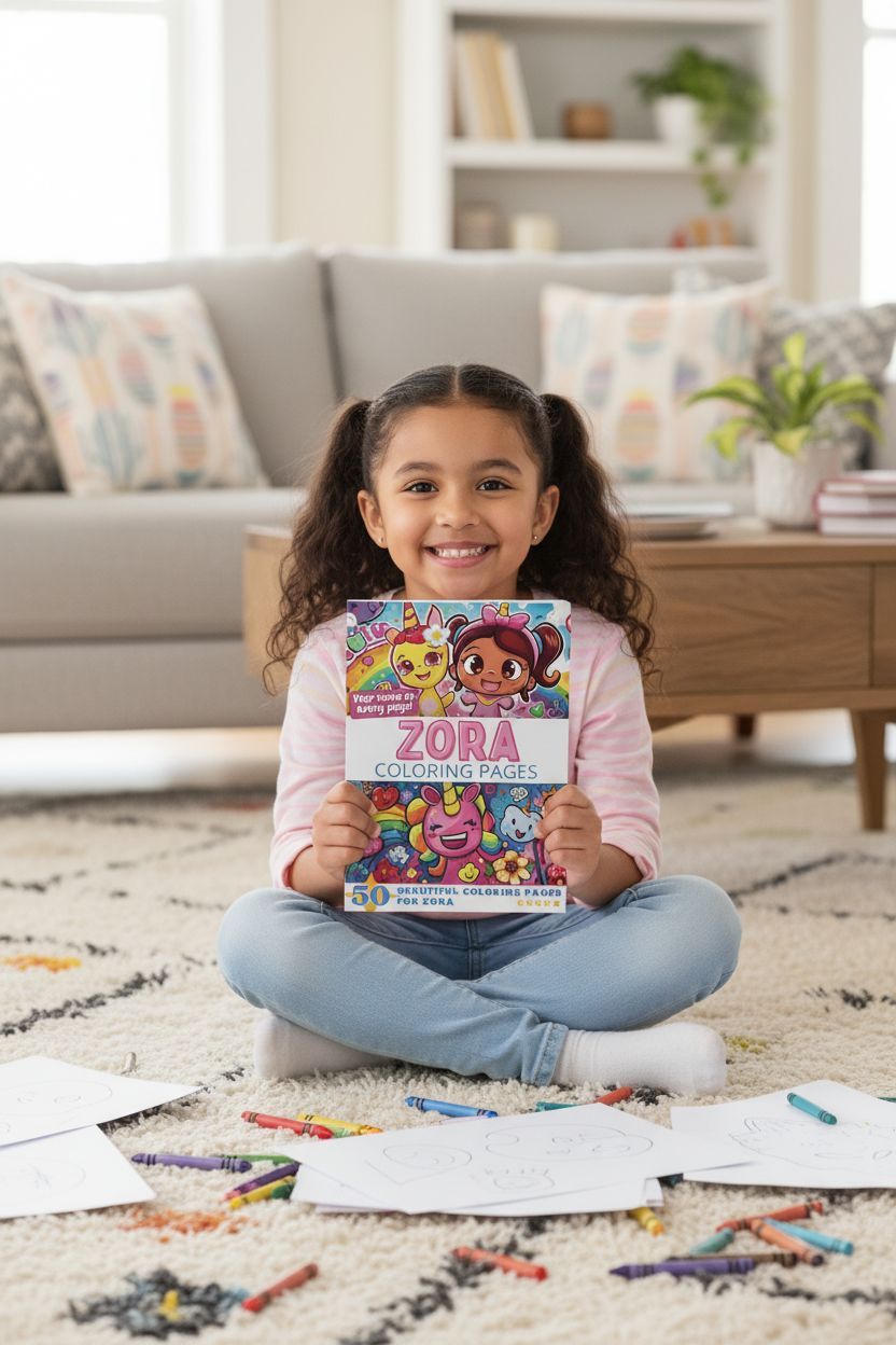 Zora personal coloring pages